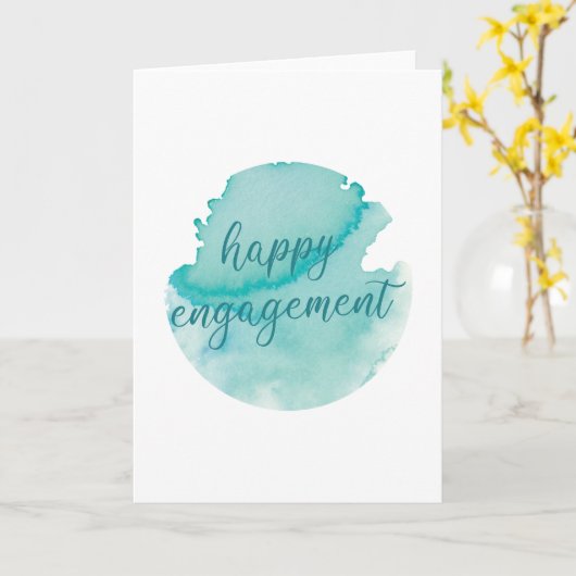 Happy Verlobung Karte (Gelbe Blume)