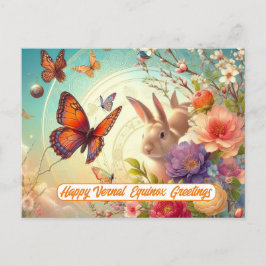 Happy Vernal Equinox Grüße Postkarte