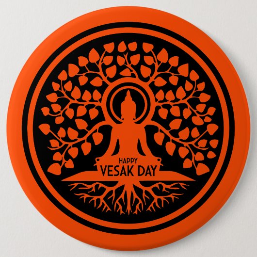 Happy Vesak Day Button (Vorderseite)