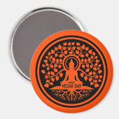 Happy Vesak Day Magnet (Vorderseite/Rückseite)