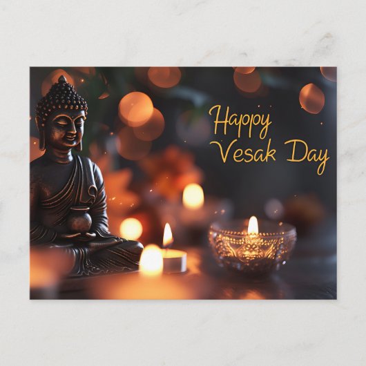 Happy Vesak Day Postcard Feiertagspostkarte (Vorderseite)