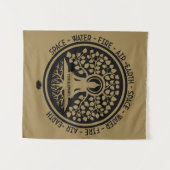 Happy Vesak Day Wandteppich (Vorderseite (Horizontal))