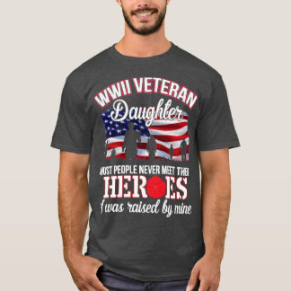 Happy Veteran Day für mich Sie Tochter2 T-Shirt