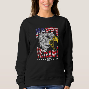 Happy Veterans Day America USA Flaggen Freiheit Pa Sweatshirt