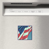 Happy Veterans Day, American Flag - Magnet
