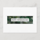 Happy Veterans Day (bokeh) Postkarte (Vorderseite)