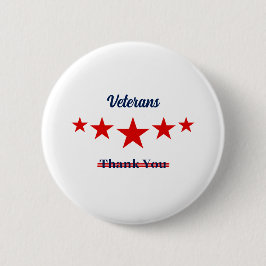 Happy Veterans Day Button