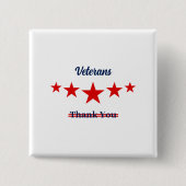 Happy Veterans Day Button (Vorderseite)