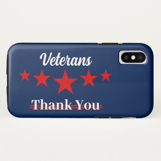Happy Veterans Day Case-Mate iPhone Hülle (Rückseite (Horizontal))