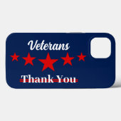 Happy Veterans Day Case-Mate iPhone Hülle (Rückseite (Horizontal))
