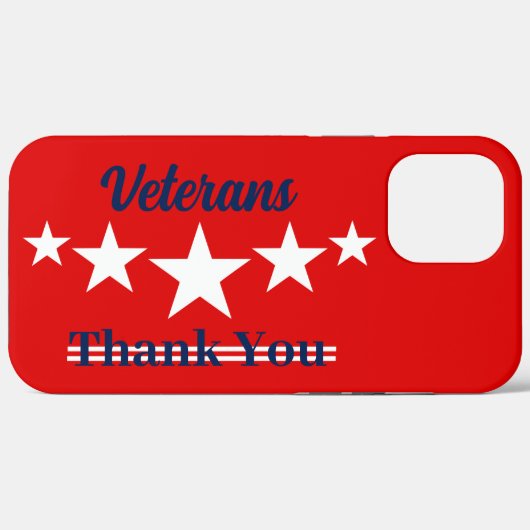 Happy Veterans Day Case-Mate iPhone Hülle (Rückseite (Horizontal))