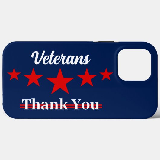 Happy Veterans Day Case-Mate iPhone Hülle (Rückseite (Horizontal))