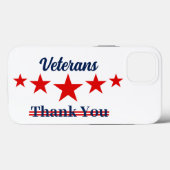 Happy Veterans Day Case-Mate iPhone Hülle (Rückseite (Horizontal))