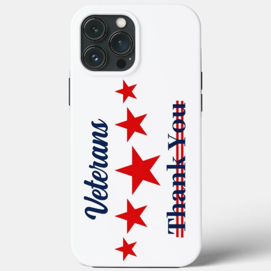 Happy Veterans Day Case-Mate iPhone Hülle (Rückseite)