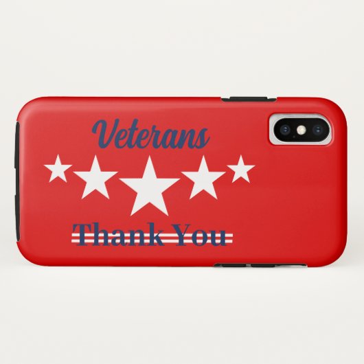 Happy Veterans Day Case-Mate iPhone Hülle (Rückseite (Horizontal))