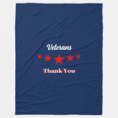 Happy Veterans Day Fleecedecke (Vorderseite)