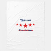 Happy Veterans Day Fleecedecke (Vorderseite)