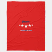 Happy Veterans Day Fleecedecke (Vorderseite)