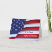 Happy Veterans Day Friend greeting card Karte (Vorderseite)