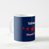 Happy Veterans Day Kaffeetasse (Vorderseite Links)