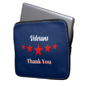 Happy Veterans Day Laptopschutzhülle (Vorderseite Links)