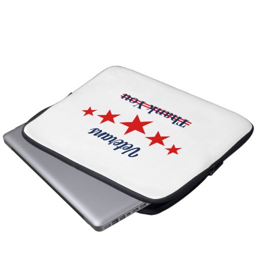 Happy Veterans Day Laptopschutzhülle (Vorne Knopf)