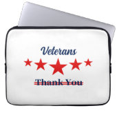 Happy Veterans Day Laptopschutzhülle (Vorderseite)