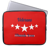 Happy Veterans Day Laptopschutzhülle (Vorderseite)