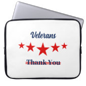 Happy Veterans Day Laptopschutzhülle (Vorderseite)