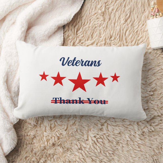 Happy Veterans Day Lendenkissen (Decke)