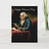Happy Veterans Day mit George Washington Karte (Vorderseite)