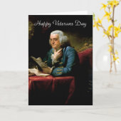 Happy Veterans Day mit George Washington Karte (Gelbe Blume)
