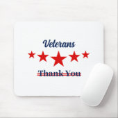 Happy Veterans Day Mousepad (Mit Mouse)