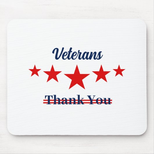 Happy Veterans Day Mousepad (Vorne)