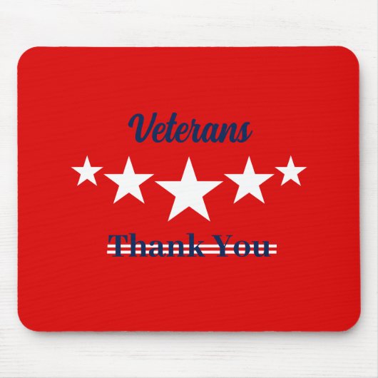 Happy Veterans Day Mousepad (Vorne)