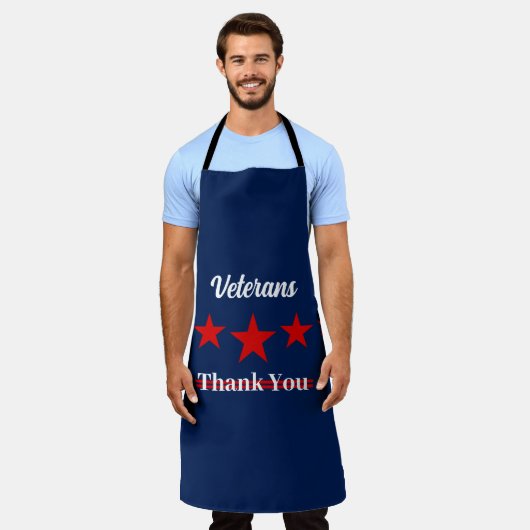 Happy Veterans Day Schürze (Getragen)