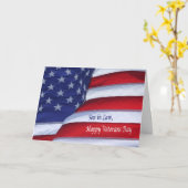 Happy Veterans Day Son in Law Militärcard Karte (Gelbe Blume)