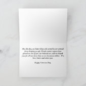 Happy Veterans Day Son Militär Grußkarte Karte (Innenseite)