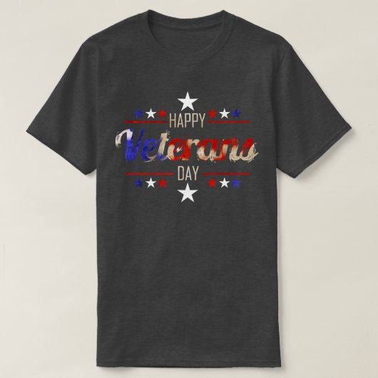 Happy Veterans Day T-Shirt (Design vorne)