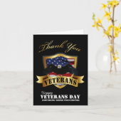 Happy Veterans Day Vielen Dank Ihnen Karten (Gelbe Blume)