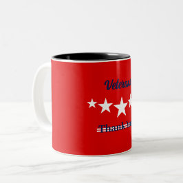 Happy Veterans Day Zweifarbige Tasse