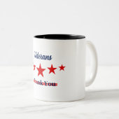 Happy Veterans Day Zweifarbige Tasse (VorderseiteRechts)