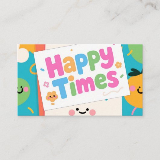 Happy Vibes Card Begleitkarte (Vorderseite)