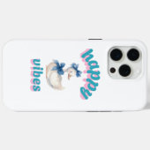 Happy Vibes Duck iPhone Case (Rückseite (Horizontal))