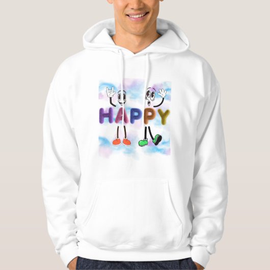 Happy Vibes Hoodie (Vorderseite)