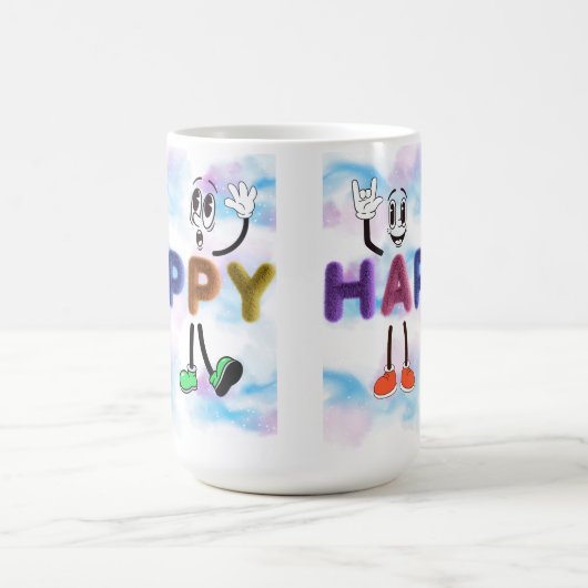 Happy Vibes Kaffeetasse (Mittel)