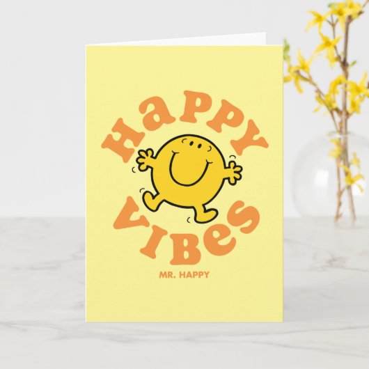 Happy Vibes Karte (Gelbe Blume)