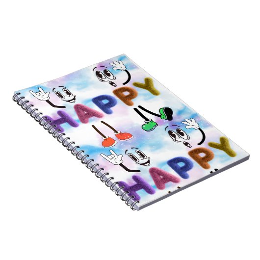 Happy Vibes Notizblock (Rechte Seite)