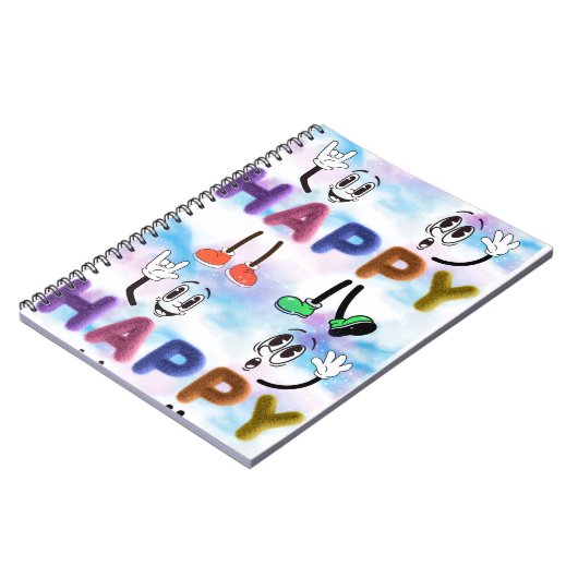 Happy Vibes Notizblock (Linke Seite)