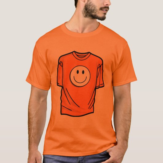 Happy Vibes Only – Classic Smiley Face T-Shirt Des (Vorderseite)